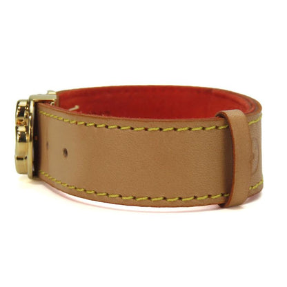Louis Vuitton Bracelet Good Luck Bracelet M64448 Nubuck Leather Metal Beige