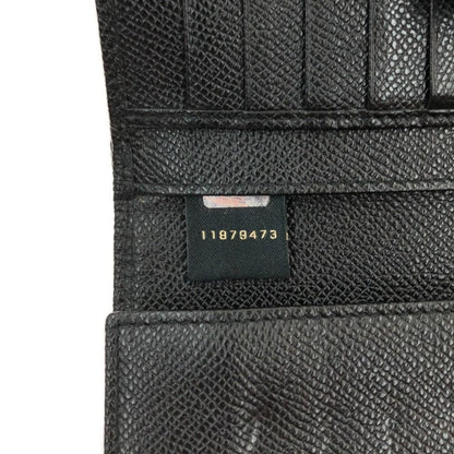 Bvlgari Bvlgari Bvlgari W Hook Long Wallet Silver Hardware 30416 Black