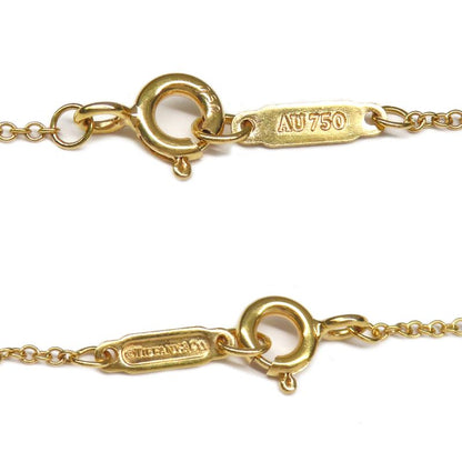 Tiffany & Co Necklace Knot Key Pendant Diamond Au75pg 18K Pink Gold