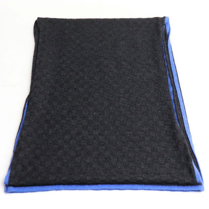 Louis Vuitton Echarpe Edge Scarf Black Blue M70528 My0137 Men's Preowned