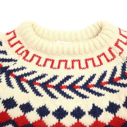 Celine 21aw Oversize D Shetland Crewneck Sweater 2a38q107o Ivory XS