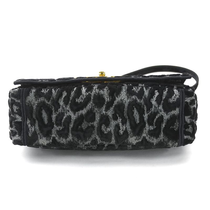 Christian DIOR Shoulder Bag Leopard Caro
