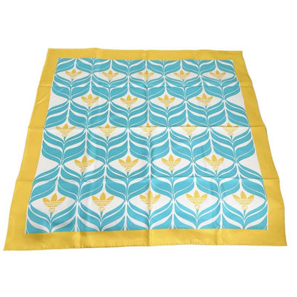 Gucci 716092 100% Silk Scarf Adidas Collaboration Scarf Gucci Yellow And Blue