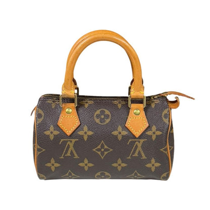 Louis Vuitton Mini Speedy Monogram Shoulder Bag Monogram Canvas M4154 Brown