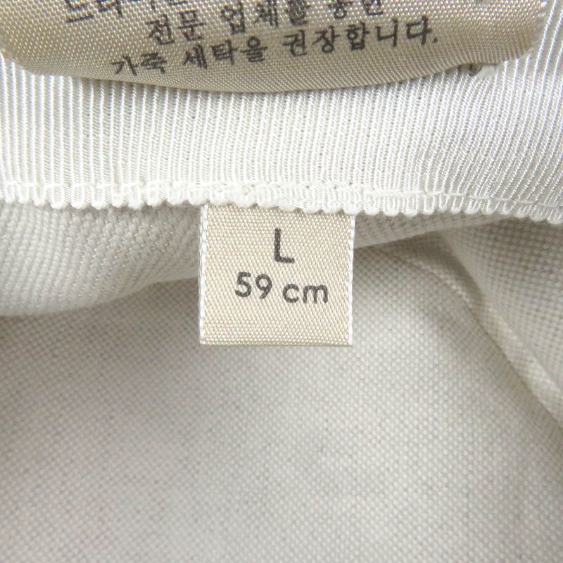 Gucci 576371 Cotton GG Logo Allover Leather Piping Denim Bucket Hat Black L