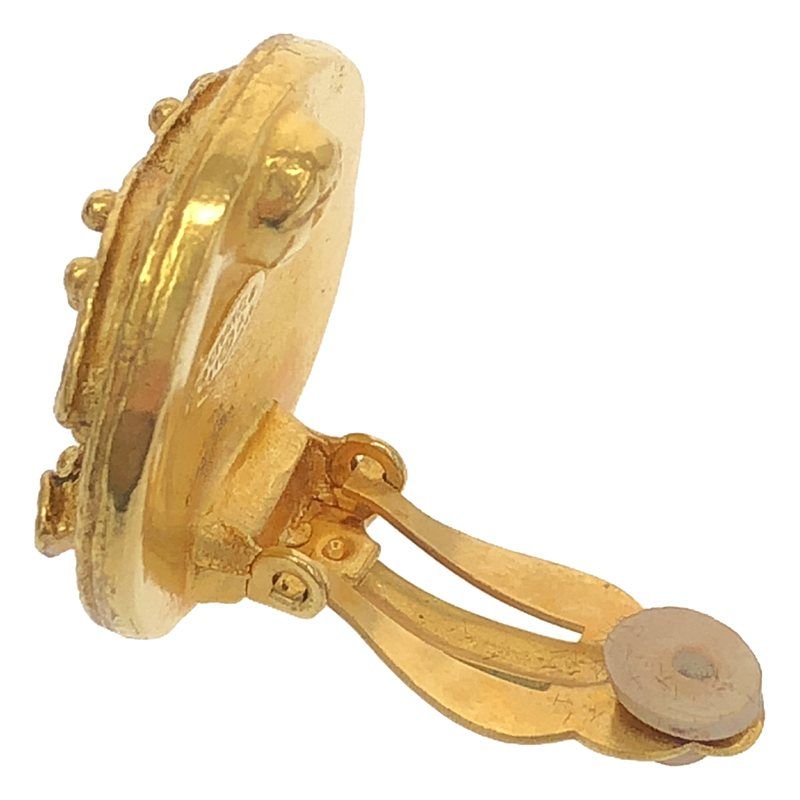 Chanel - Vintage Coco Mark Earrings 01A - Gold - Women's