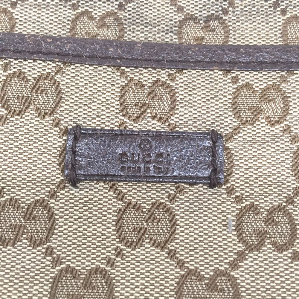 Gucci Shoulder Bag GG Canvas Sticky Scuff Yes 122793 Beige