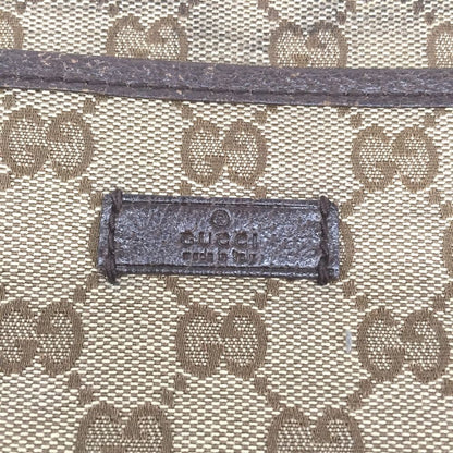 Gucci Shoulder Bag GG Canvas Sticky Scuff Yes 122793 Beige
