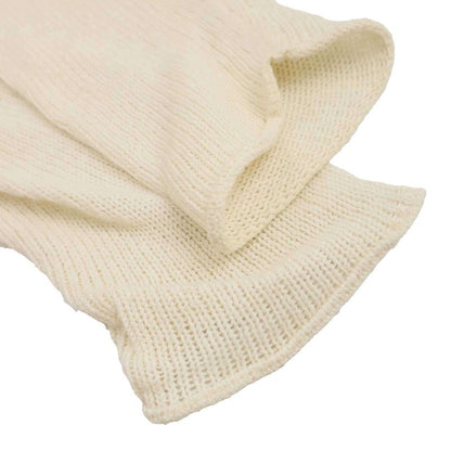 Celine Phoebe Period Silk Scarf Knit Cardigan 25p903409 Orange and Ivory XS