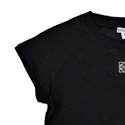 Loewe Short Sleeve Small Fit T-shirt Black S Size S359y22x96 Cotton