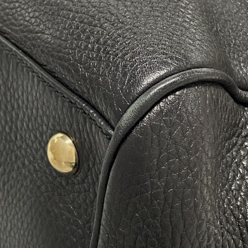 Gucci Bamboo Shopper Tote Bag 323660 Black Leather