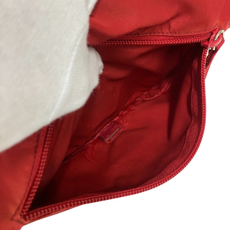 Prada B8994 Triangle Logo Plate Shoulder Bag Cabasn Diagonal Shoulder Brand Red