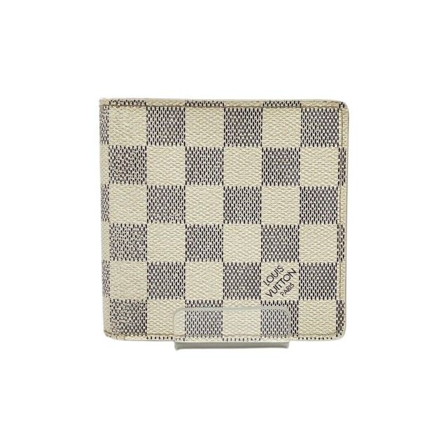 Louis Vuitton Bifold Wallet Damier Portefeuille Marco N60018 White