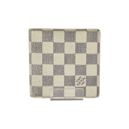 Louis Vuitton Bifold Wallet Damier Portefeuille Marco N60018 White