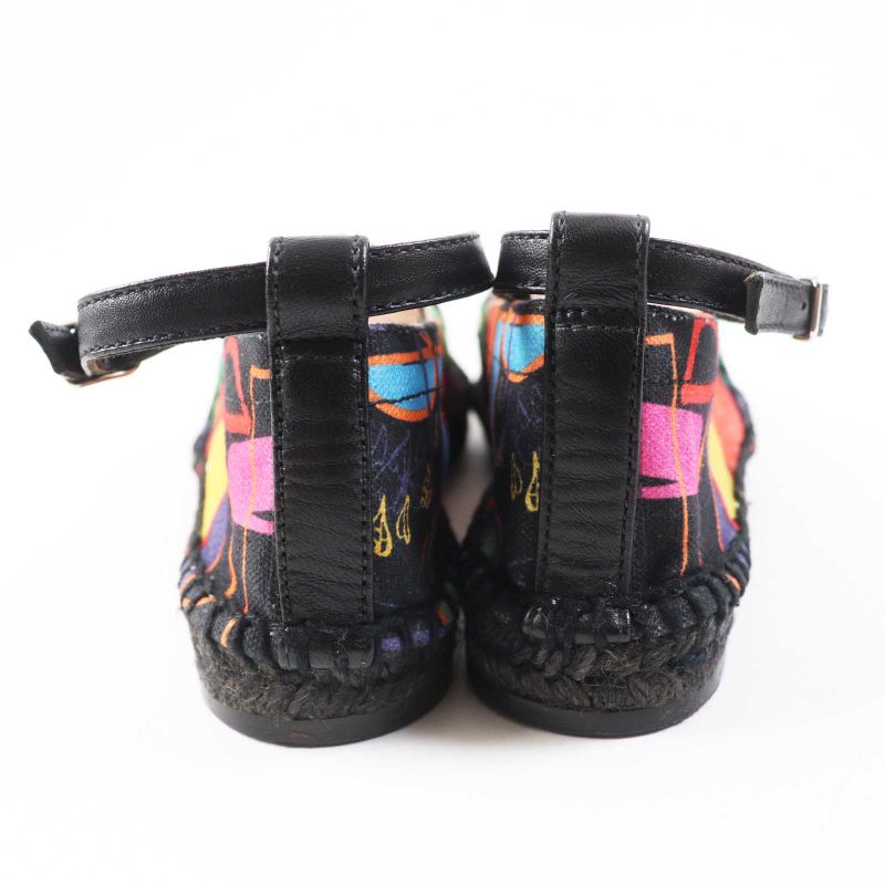 Hermes Leather With Serie Plate Ankle Strap Espadrilles/canvas Leather Slip-on