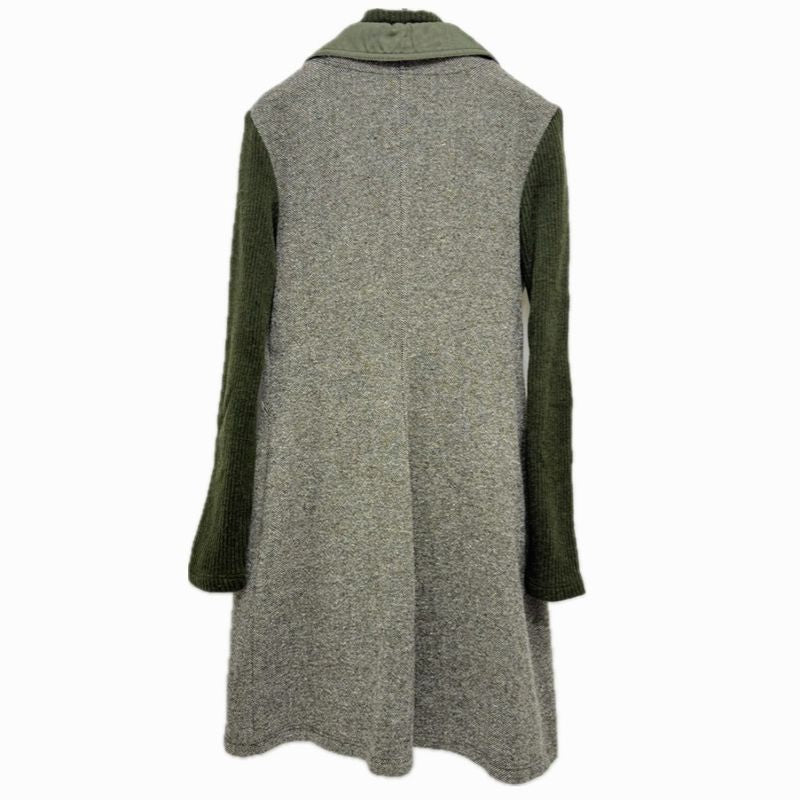 Fendi Dress W Pockets Zip Up Tweed Gray