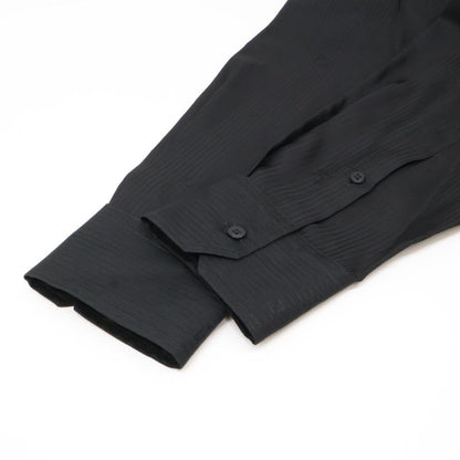 Fendi 22 Fs0585 AKEG Black Zucca Stripe Shirt 38