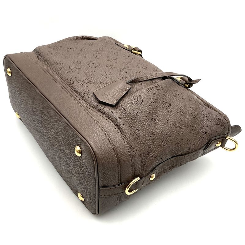 Louis Vuitton M93175 Handbag Tote Bag Mahina Stella PM Brown Monogram With Key