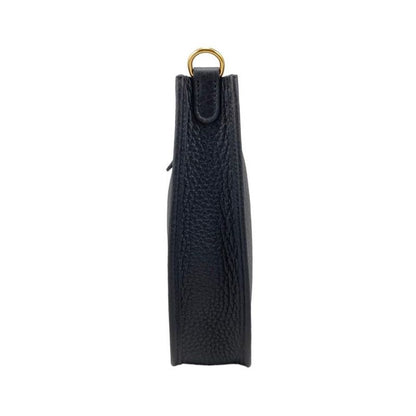 Hermes Shoulder Bag Evelyn TPM W Engraved Taurillon Clemence Noir Black Gold