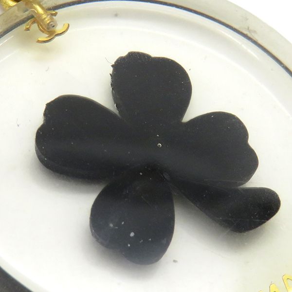 Chanel Necklace Coco Mark Clover GP Gold Pendant 01c