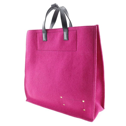 Saint Laurent Felt And Leather Pink Women's Tote Bag
