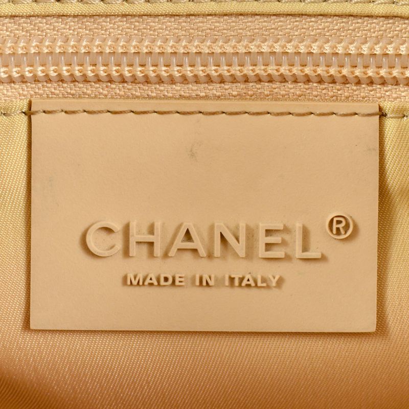 Chanel Coco Mark Sport Line Backpack Canvas Beige