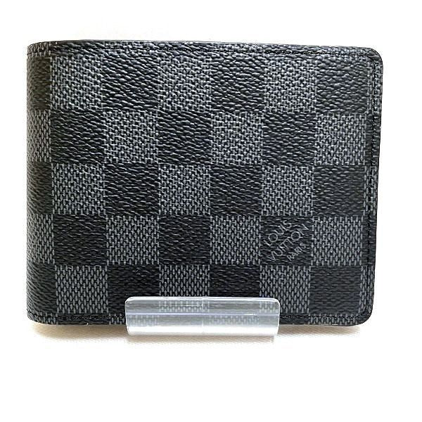Louis Vuitton Damier Graphite Portefeuille Multiple N62663 Wallet Bifold Wallet