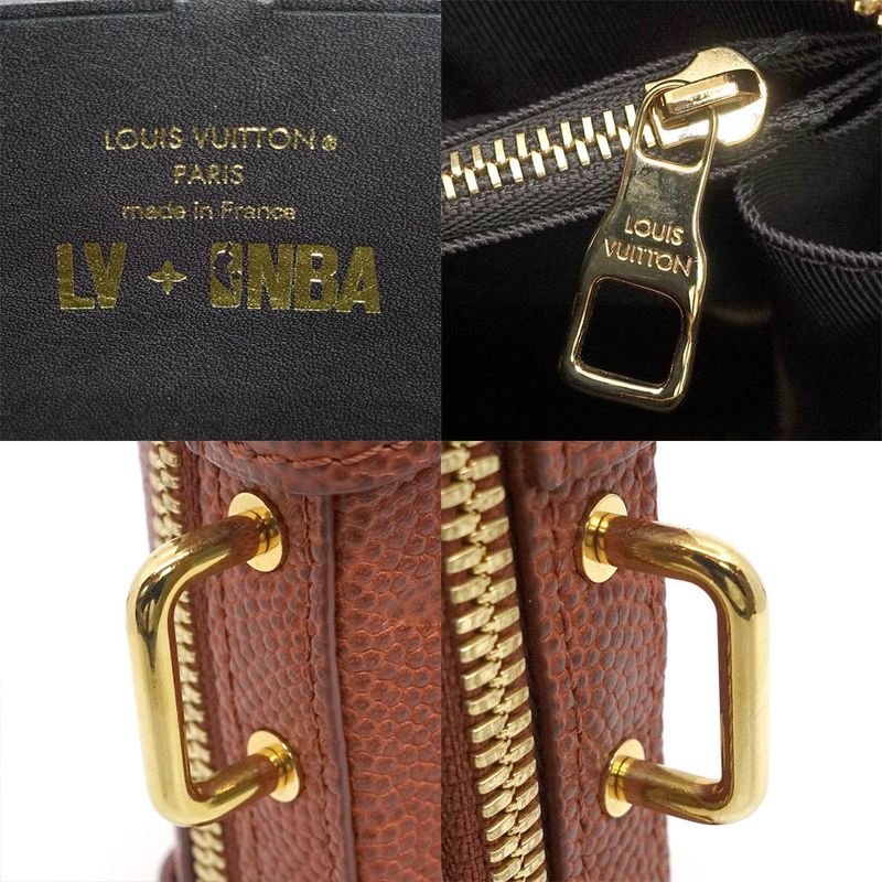 Louis Vuitton Soft Trunk LV X NBA M80549 Ball Grain Leather Brown