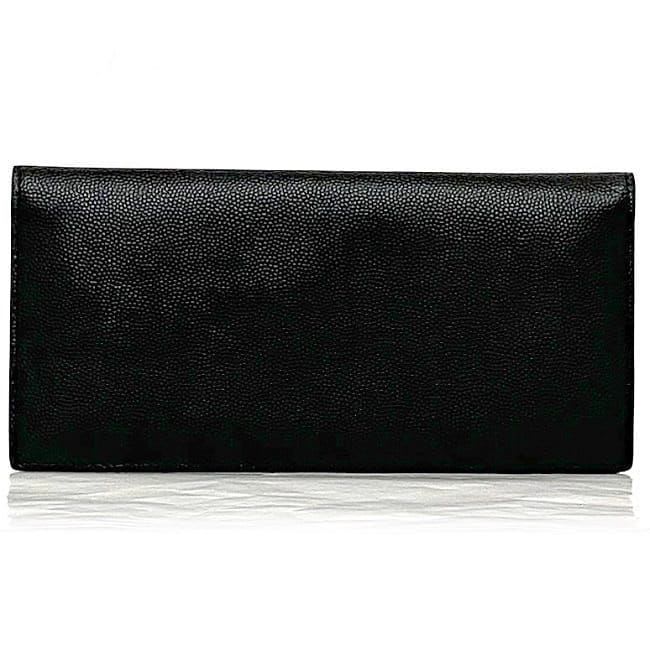 Saint Laurent Folding Long Wallet Black Tgn
