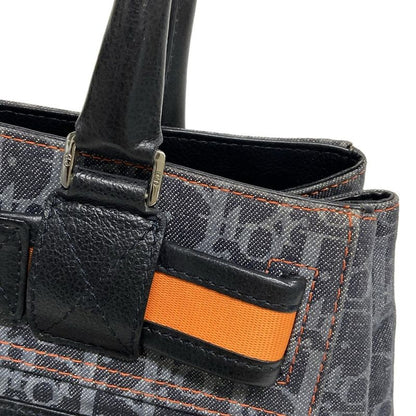 Dior/christian Dior Tote Bag Flight/trotter Navy And Blue-gray And Orange