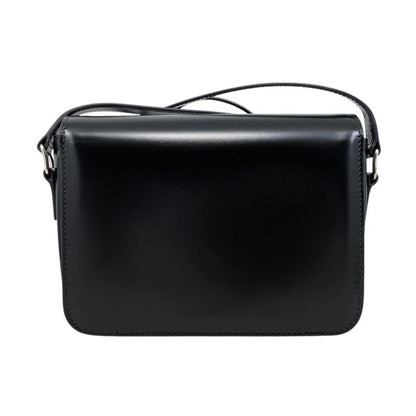 Celine Shoulder Bag Teen Triomphe Bag 188423bf438si Shiny Calfskin Black Silver