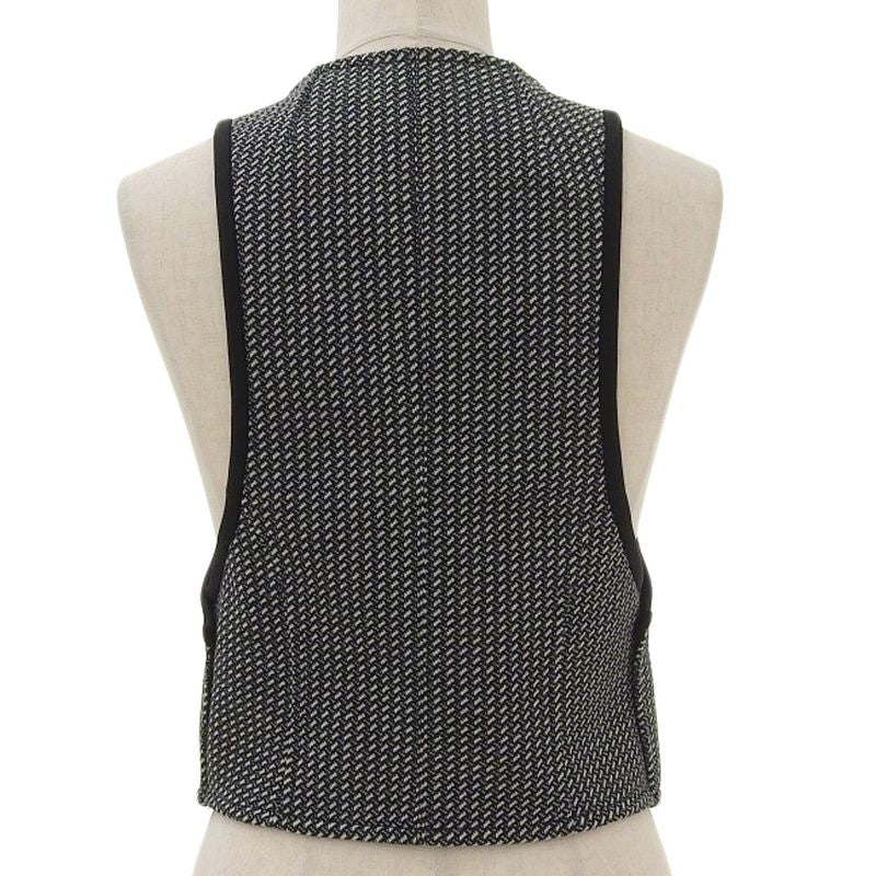 Louis Vuitton 2020ss Wool Check Vest With Gold Coin Charm 34 Women