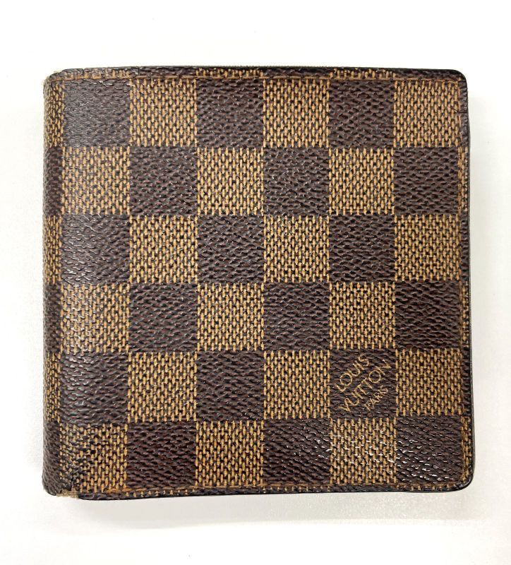 Louis Vuitton Damier Portefeuille Marco Folded Wallet N61675 Ebène (brown) Made