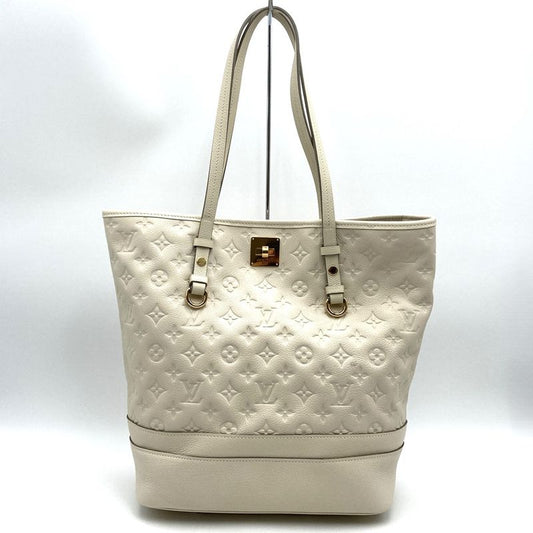 Louis Vuitton Citadines PM M40554 Handbag Tote Monogram Empreinte White Women