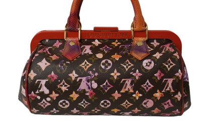 Louis Vuitton Monogram Water Color Richard Prince Papillon Handbag Brown — view 3