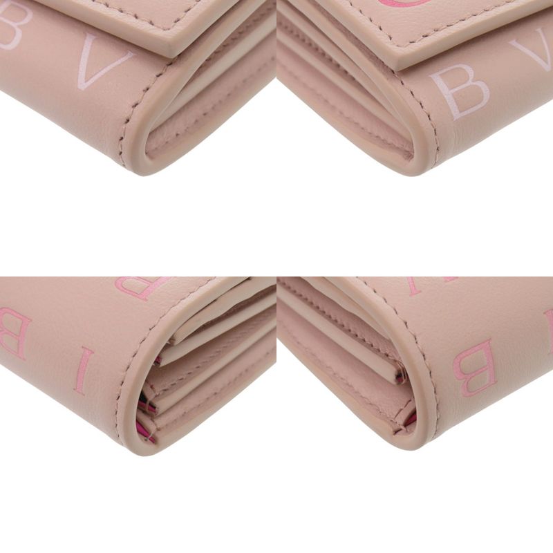 Bulgari Leather Pink Long Wallet 1209 Bvlgari