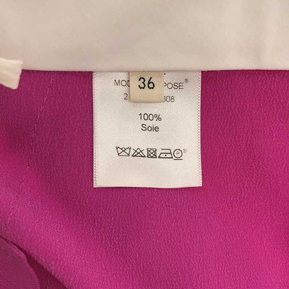 Celine - Phoebe Period Silk Center Press Tapered Pants - 36 - Purple - Women's