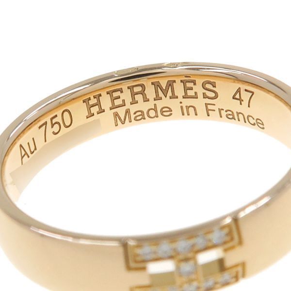 Hermes Everhella Cles Su Ring /1P Diamond #47