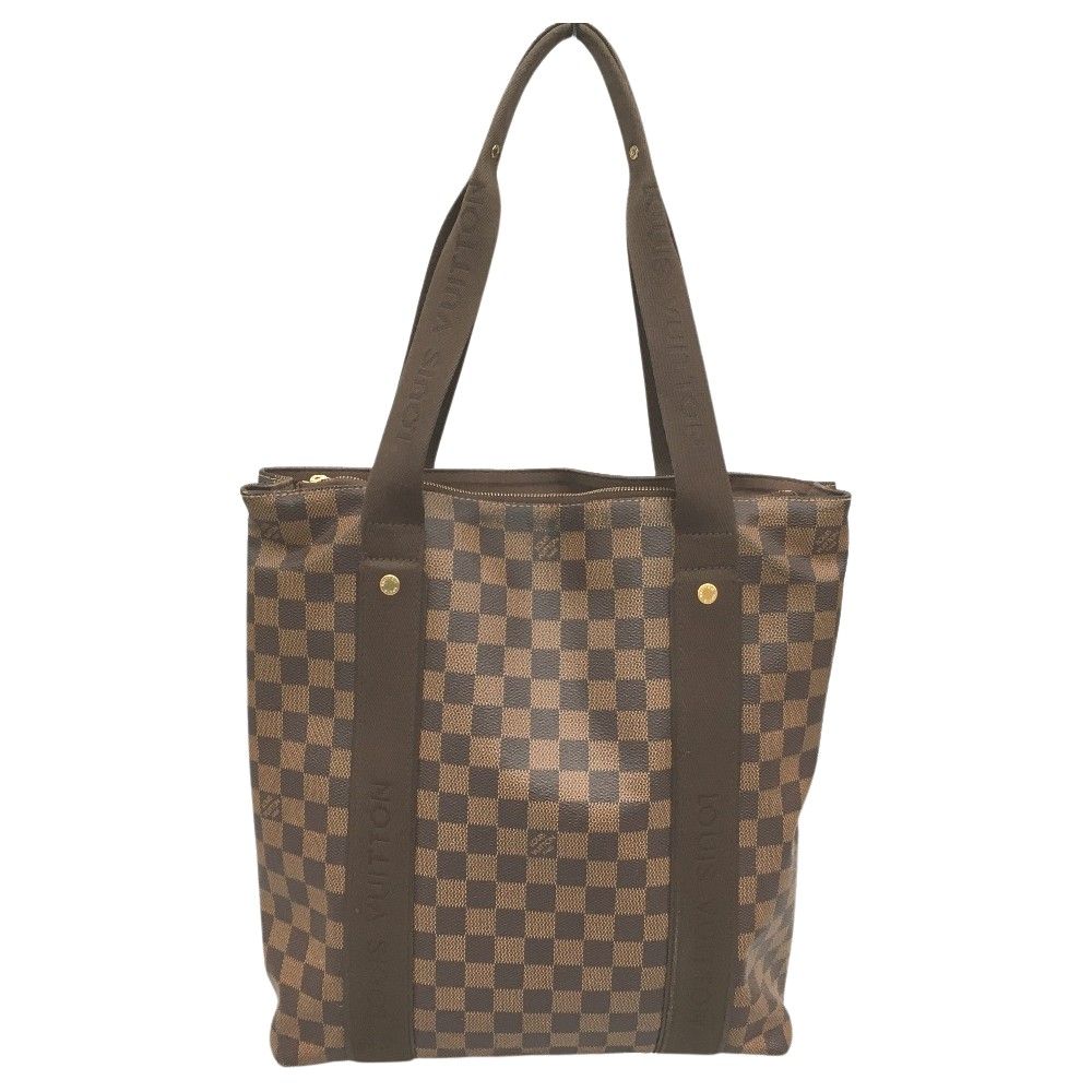 Louis Vuitton Damier Tote Bag Hippopotamus Boule Zipper Damage