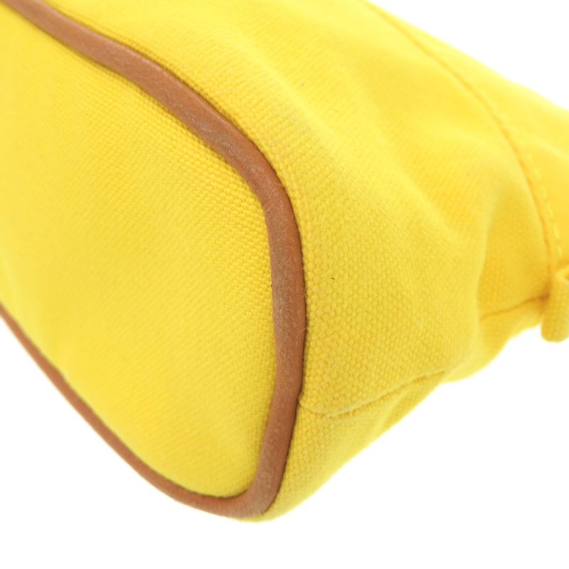Hermes Bolide Pouch 16 Mini Cotton Yellow Cosmetic Pouch Yellow 0804 Hermes