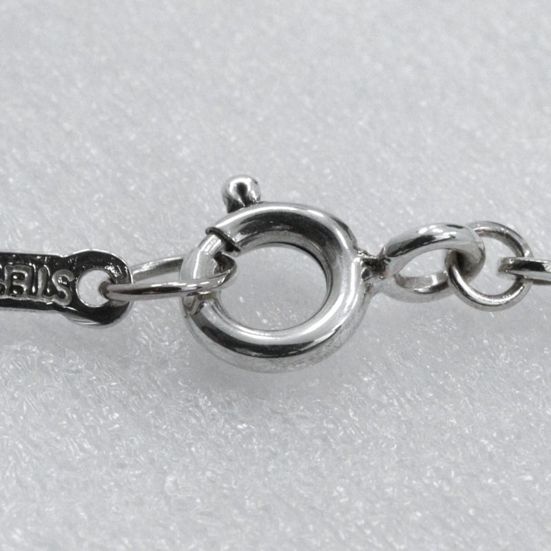 Tiffany & Co Open Teardrop Elsa Peretti 925 Silver Ladies 2.7g Necklace