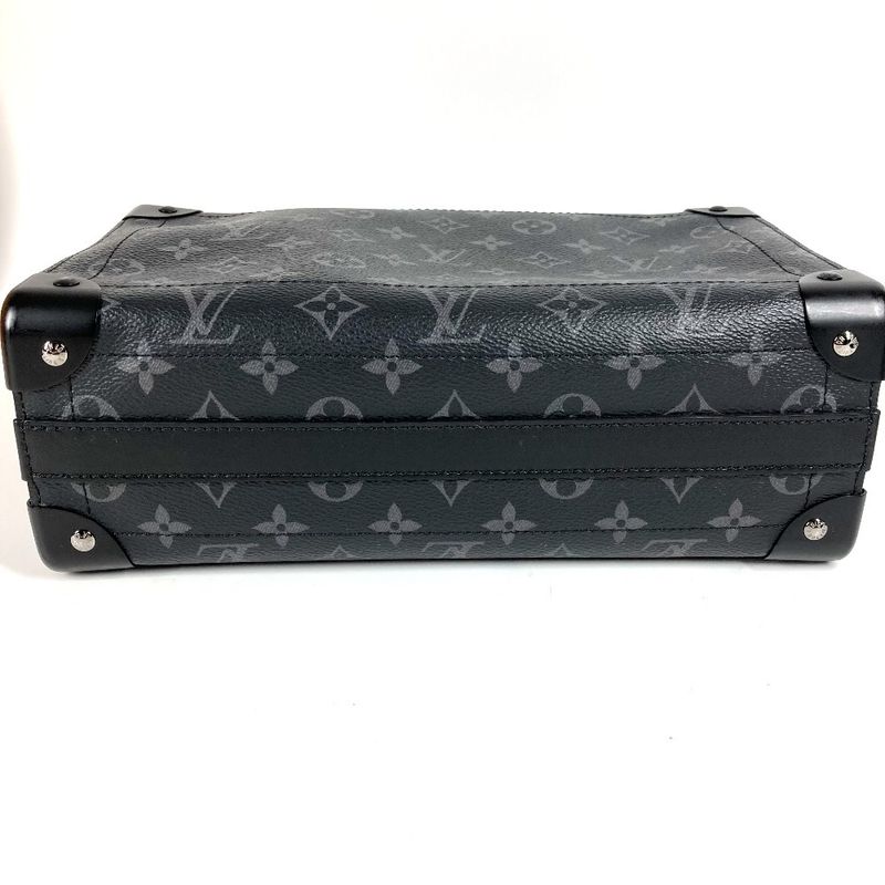 Louis Vuitton Shoulder Bag Soul Trunk EW M11744 Monogram Eclipse Canvas Black