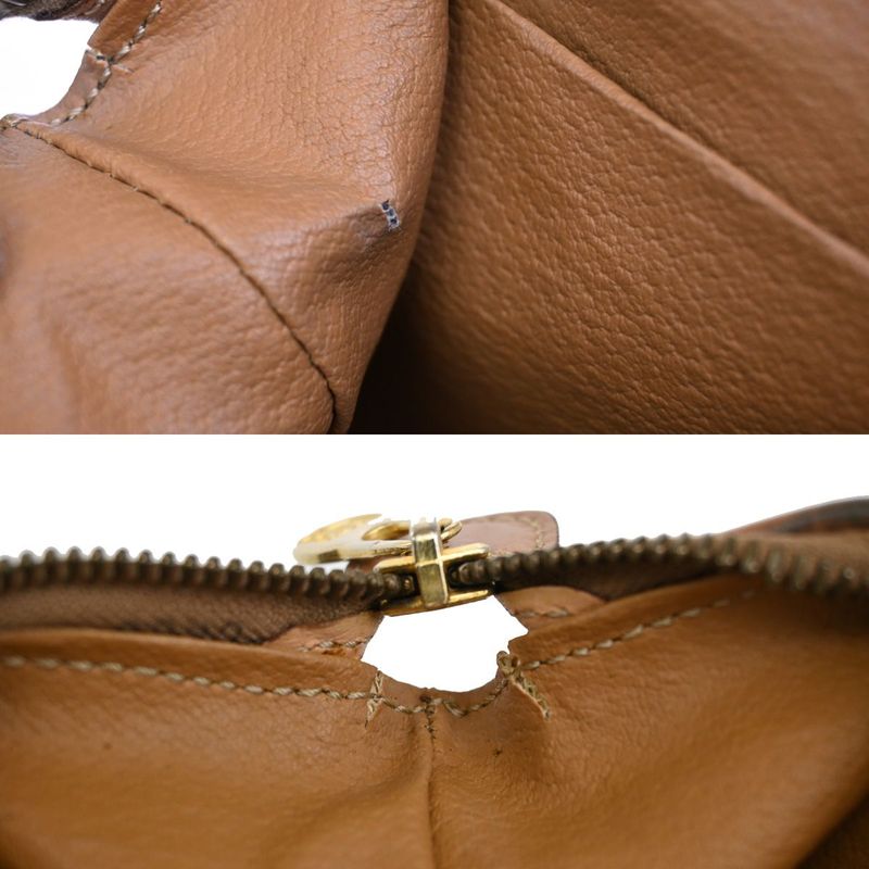 Celine Pouch Macadam PVC Leather Brown 04ka884