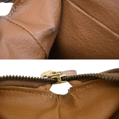 Celine Pouch Macadam PVC Leather Brown 04ka884