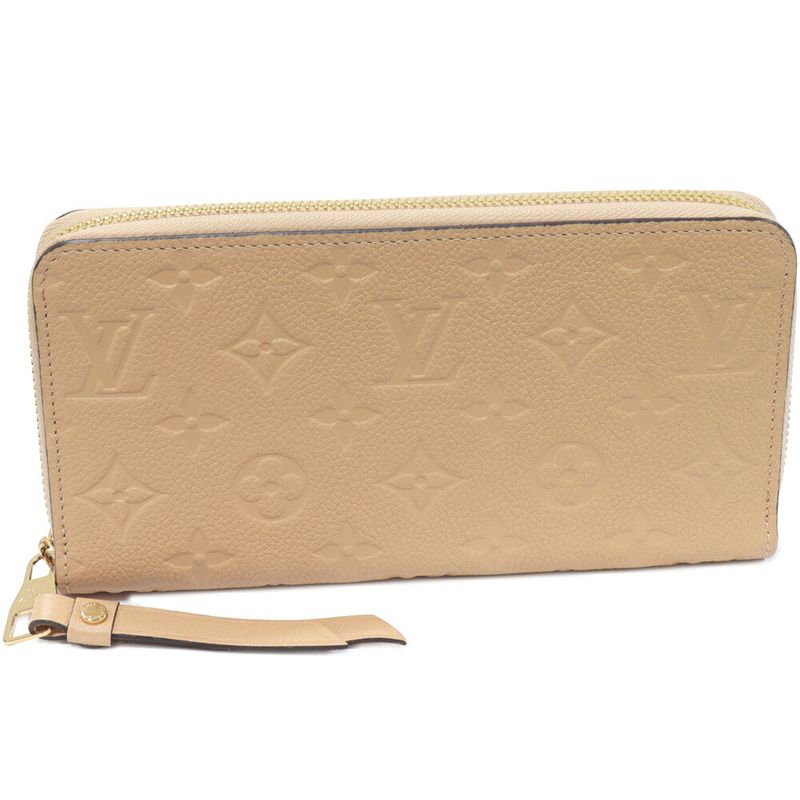 Louis Vuitton Round Zipper Long Wallet With Change Pocket Monogram Empreinte
