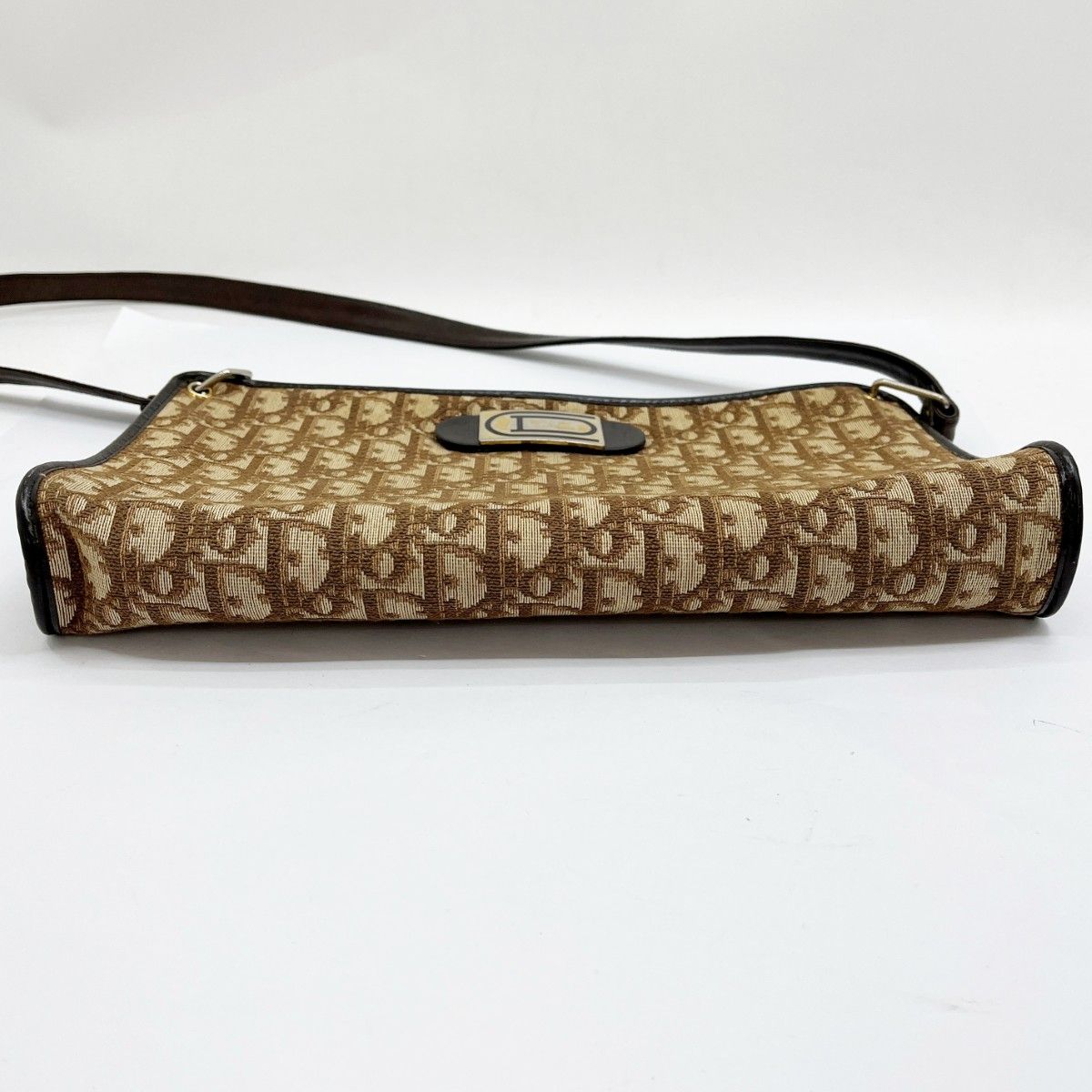 Christian Dior Christian Dior Handbag Shoulder Bag Logo Pattern Beige