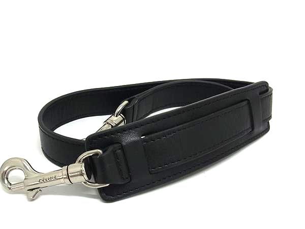 Celine Leather Shoulder Strap For Bag Shoulder Belt Shoulder Strap Black