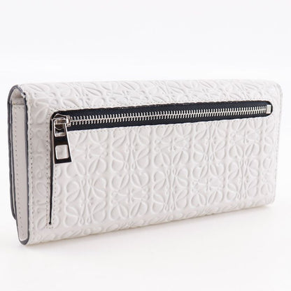 Loewe Repeat Anagram Leather White Unisex Long Wallet