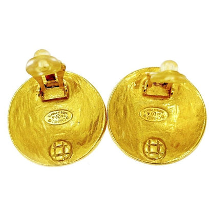Chanel GP 96a Coco Mark Round Earrings Ladies 306701 Earrings