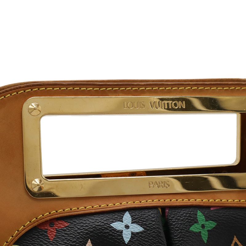 Louis Vuitton Monogram Multicolor Judy MM Handbag 2WAY Shoulder Bag Noir Black